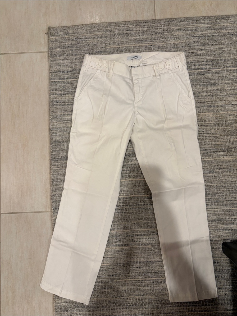 Express White Women's Chinos